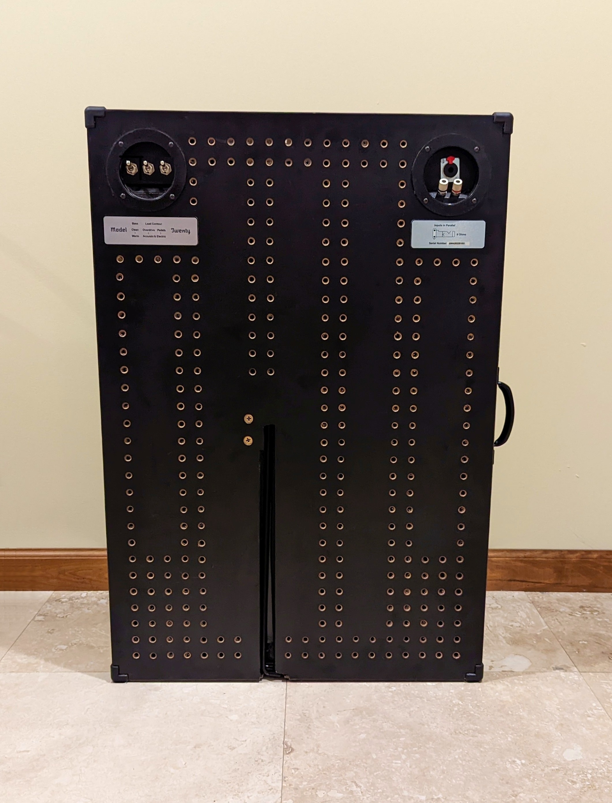Model Twenty input connections and switches model